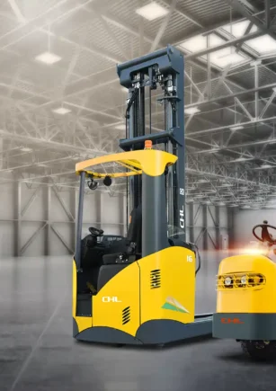 Reach Truck dar koridor istif makinesi — dikey depolama Milion